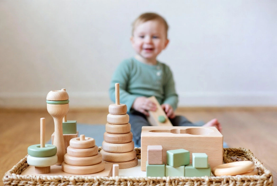 0-3 Yaş Bebekler İçin En İyi Ahşap Montessori Oyuncaklar ve Etkinlik örnekleri