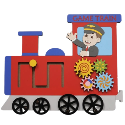 Lokomotif Tren Duvar Oyunu