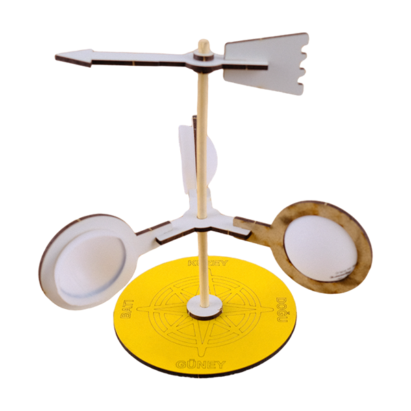 Anemometre - Kendin Yap Stem Bilim ve Deney Seti - DIY Montessori Eğitim - Maker Set