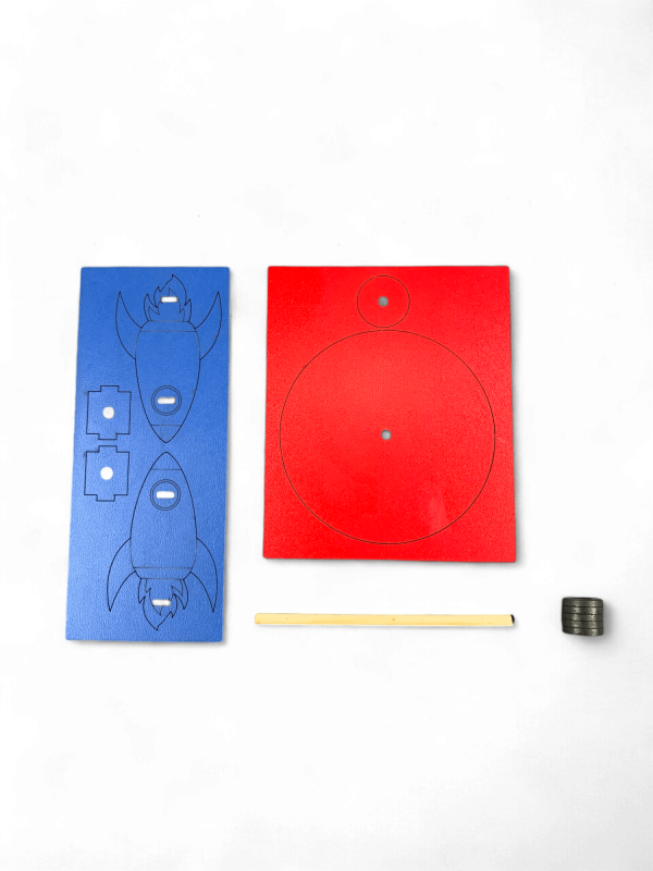 Manyetik Roket - Kendin Yap Stem Bilim ve Deney Seti - DIY Montessori Eğitim - Maker Set