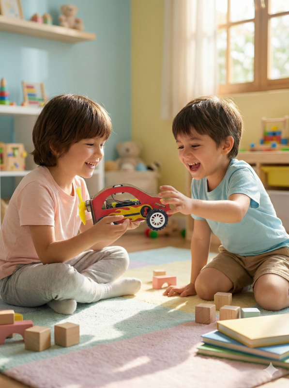 Pervaneli araba - Kendin Yap Stem Bilim ve Deney Seti - DIY Montessori Eğitim - Maker Set