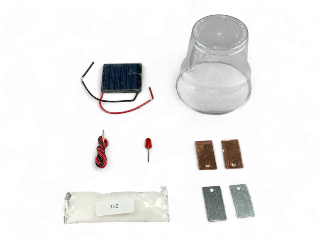 Güneş Enerjisiyle Elektroliz - Kendin Yap DIY Deney Bilim Seti