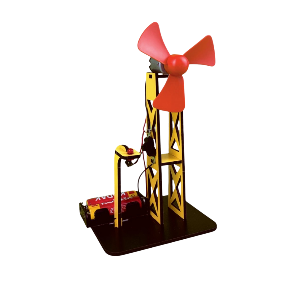 Rüzgar Türbini - Kendin Yap Stem Bilim ve Deney Seti - DIY Montessori Eğitim - Maker Set