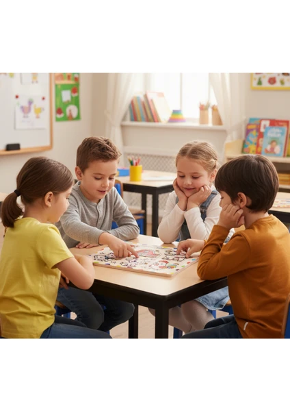 Çiftlikteki Dostlarım Ahşap Eğitici Puzzle