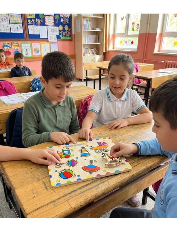 Sevdiğim Oyuncaklar Ahşap Eğitici Puzzle