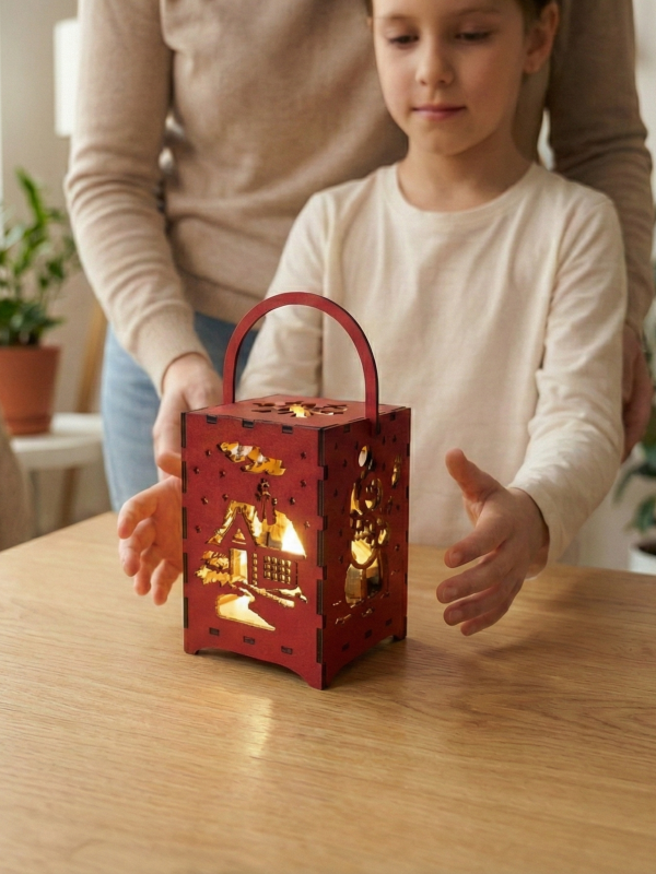 Yılbaşı Gece Lambası Kendin Yap – STEM Bilim ve Deney Seti – DIY Montessori Eğitim Maker Set