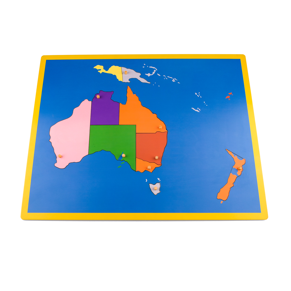 Montessori Avustralya Kıtası Harita Puzzle