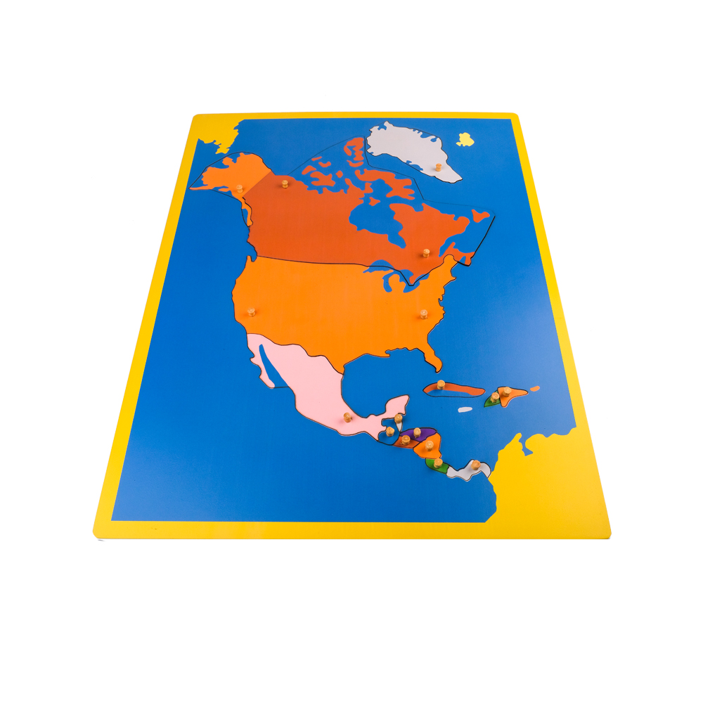 Montessori Kuzey Amerika Haritası Puzzle