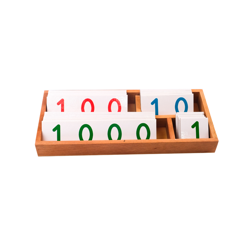 Montessori 1 ’ den 9000 ’ e Sayı Kartları ( Matbu Form )