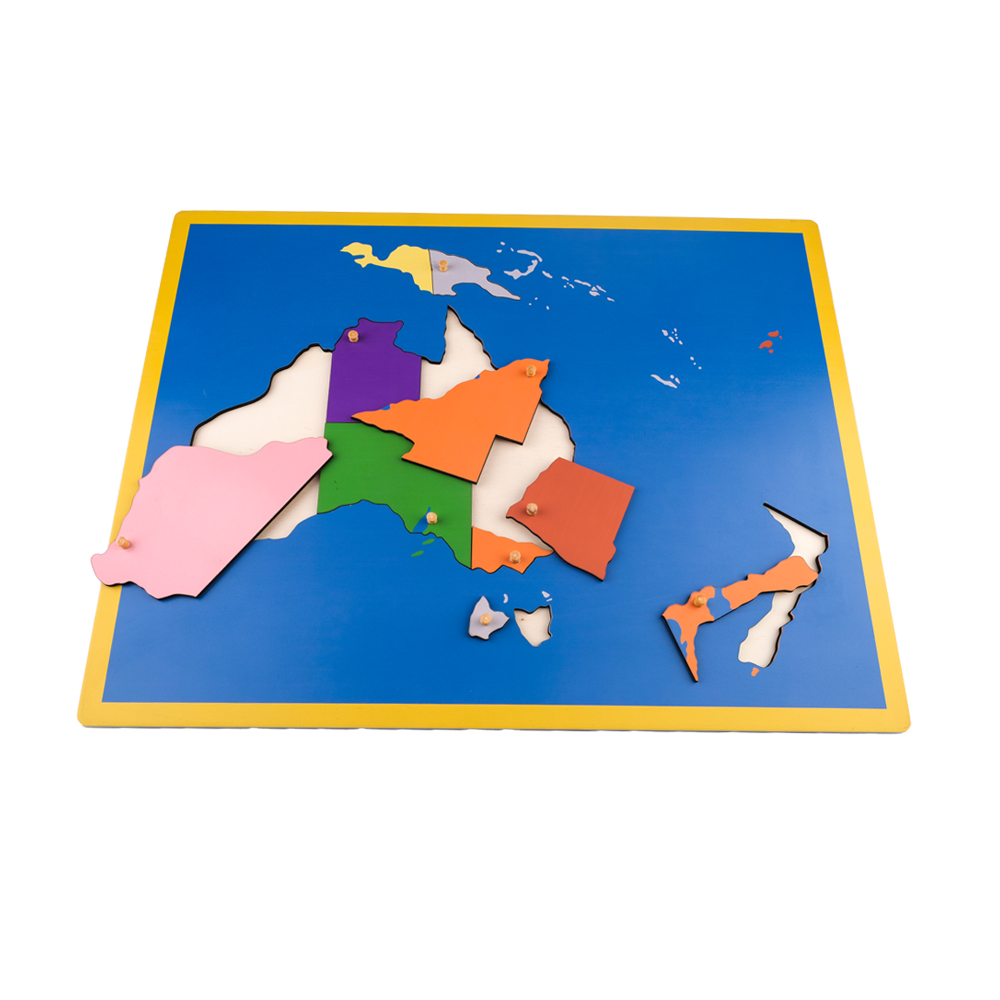 Montessori Avustralya Kıtası Harita Puzzle