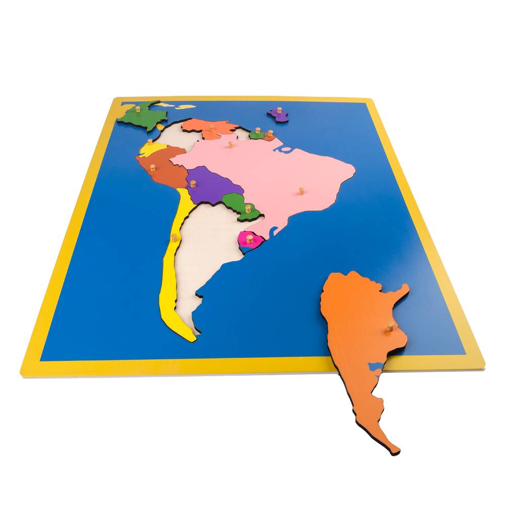 Montessori Güney Amerika Haritası Puzzle