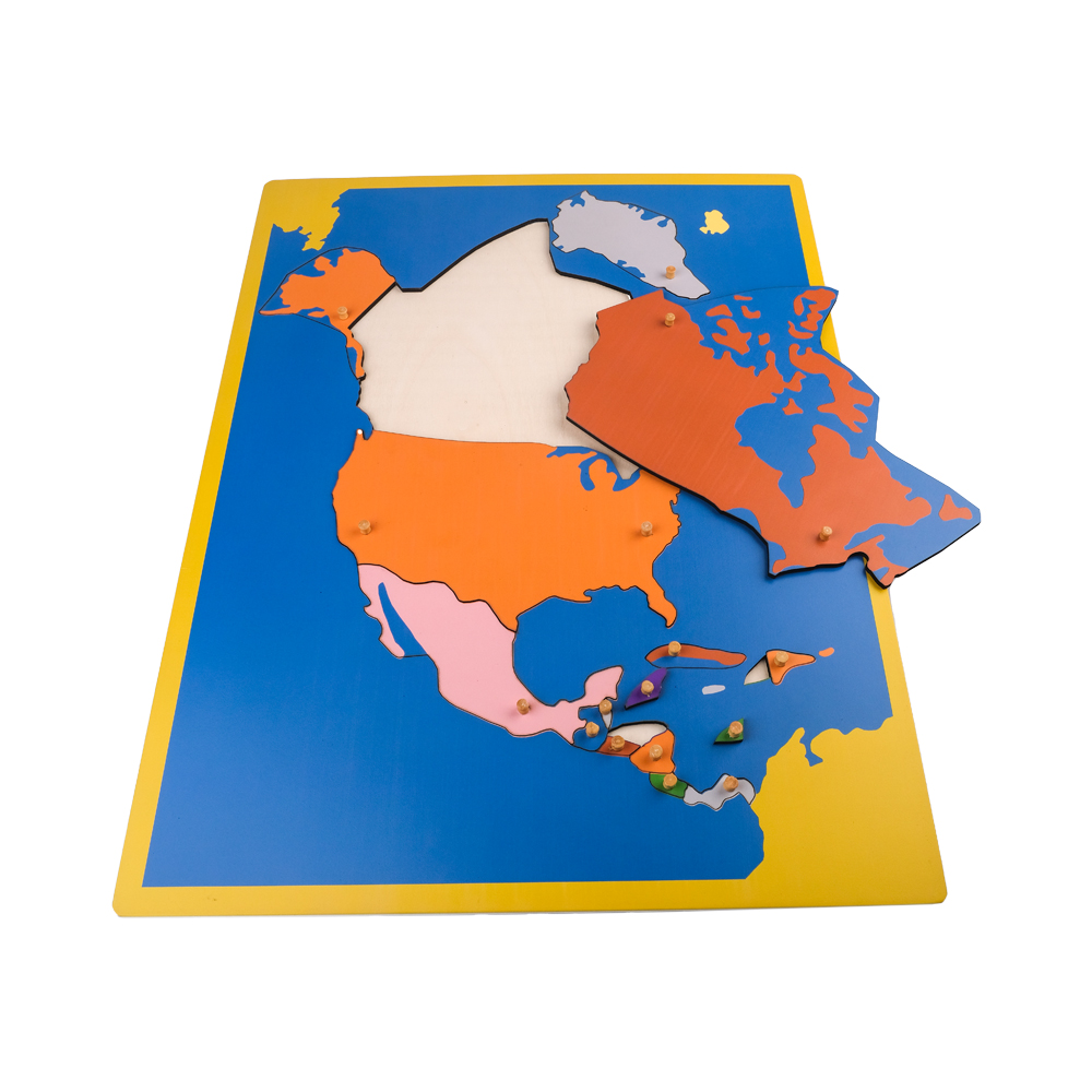 Montessori Kuzey Amerika Haritası Puzzle