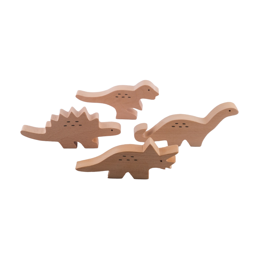 Ham Ahşap Dino Set