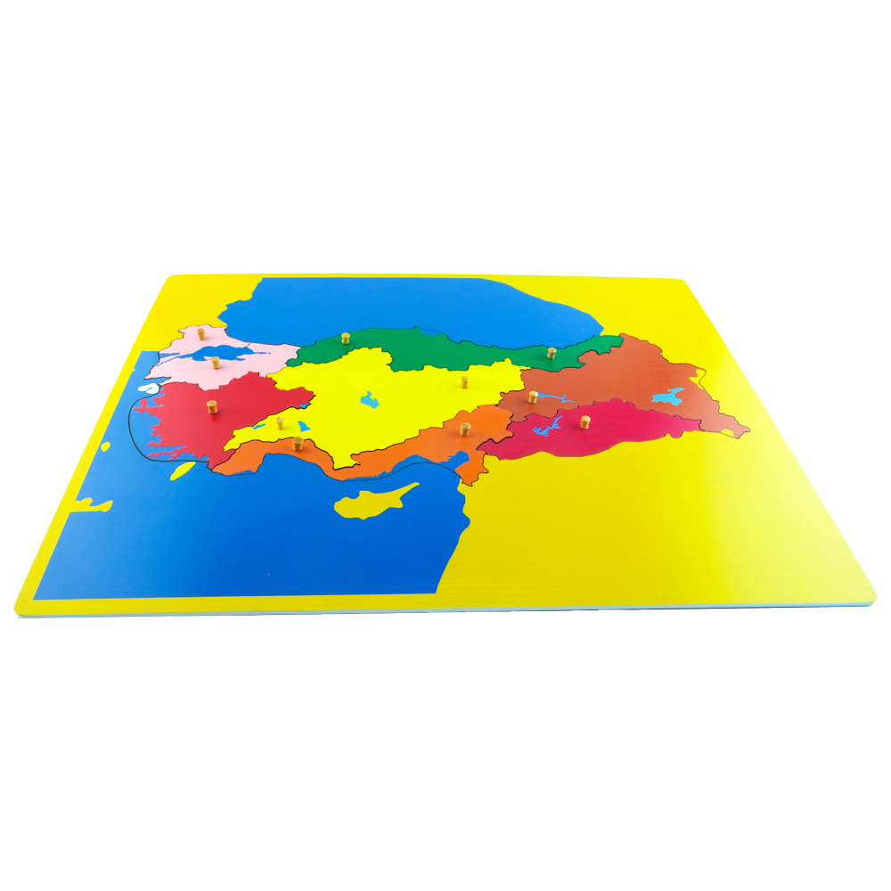Montessori Türkiye Bölgeler Haritası Puzzle