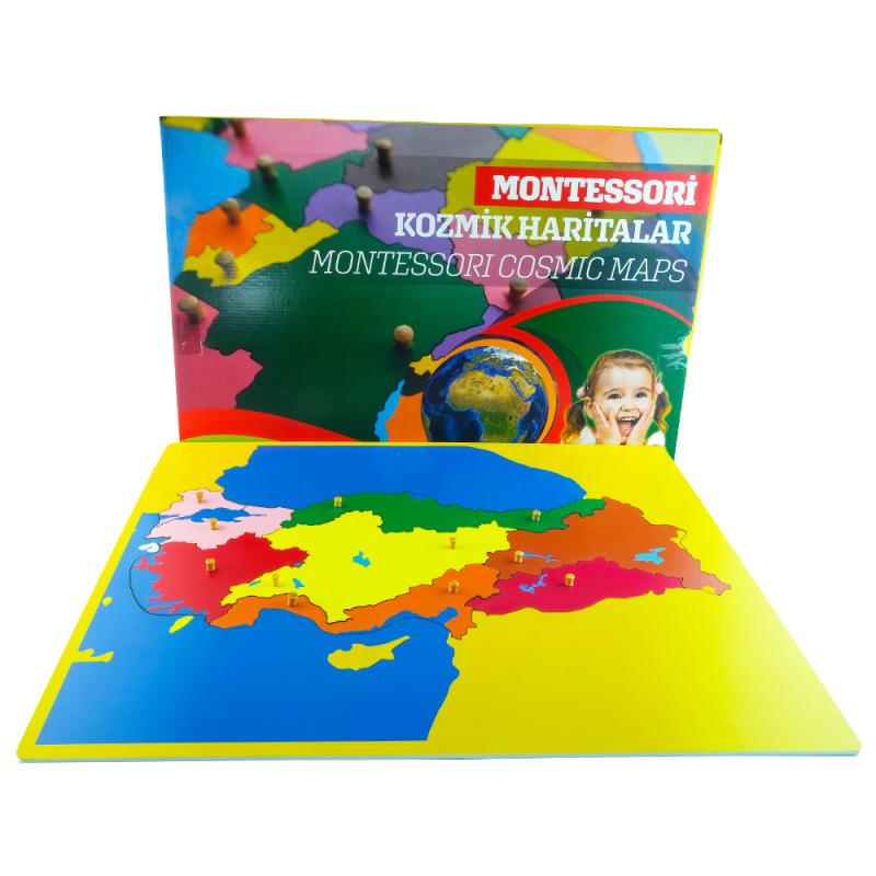Montessori Türkiye Bölgeler Haritası Puzzle