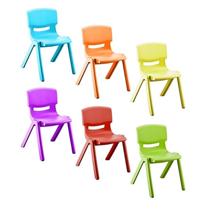 Kırılmaz Plastik Çocuk Sandalyesi Yeşil-34 cm