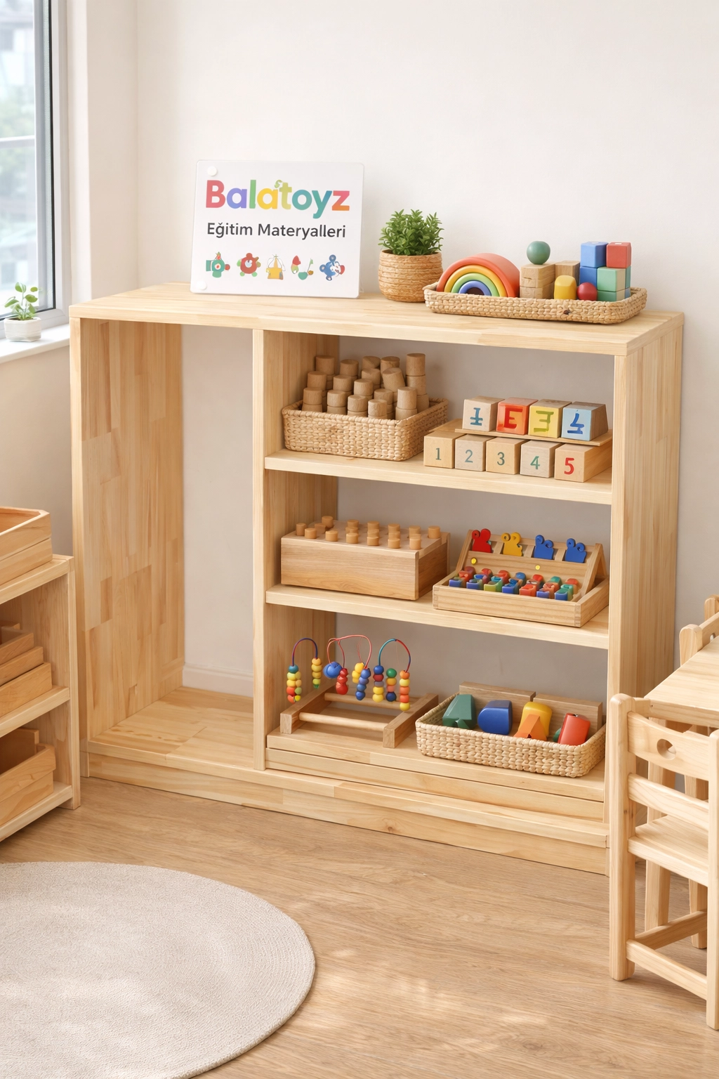 Montessori Duyu Materyal Dolabı