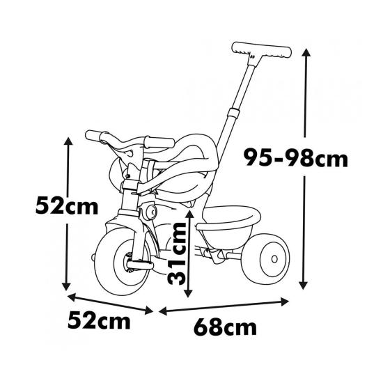 7600740418 Be Move Comfort Tricycle Beige
