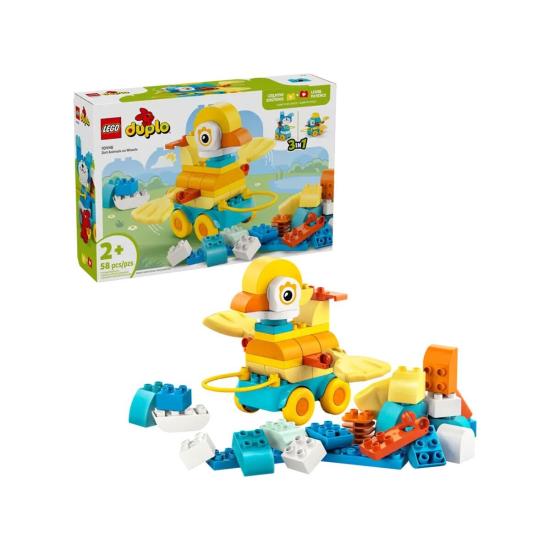 10448 Lego Duplo 3’ü1 Arada Tekerlekli Hayvanlar 58 parça +2 yaş