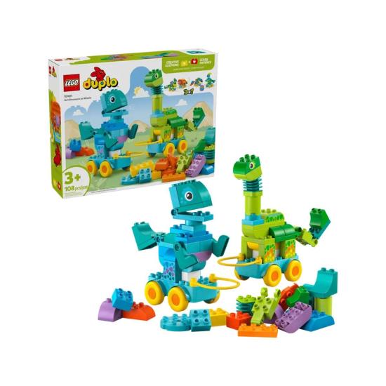 10451 Lego Duplo 3’ü1 Arada Tekerlekli Dinozorlar 103 parça +3 yaş