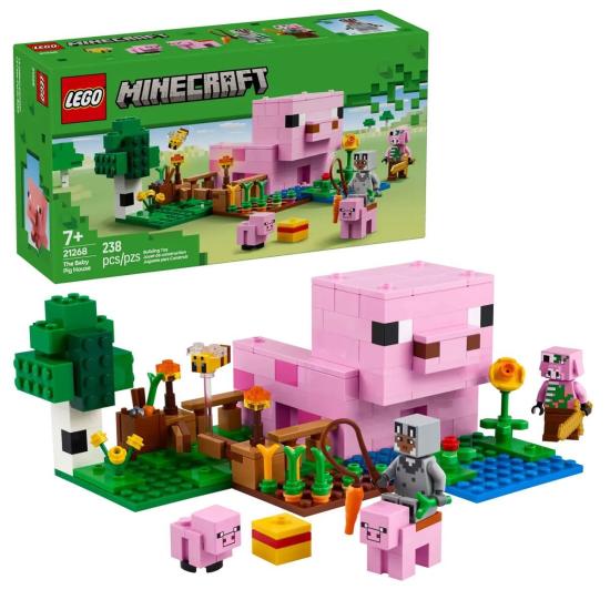 21268 Lego Minecraft Baby Pig Evi 238 parça +7 yaş