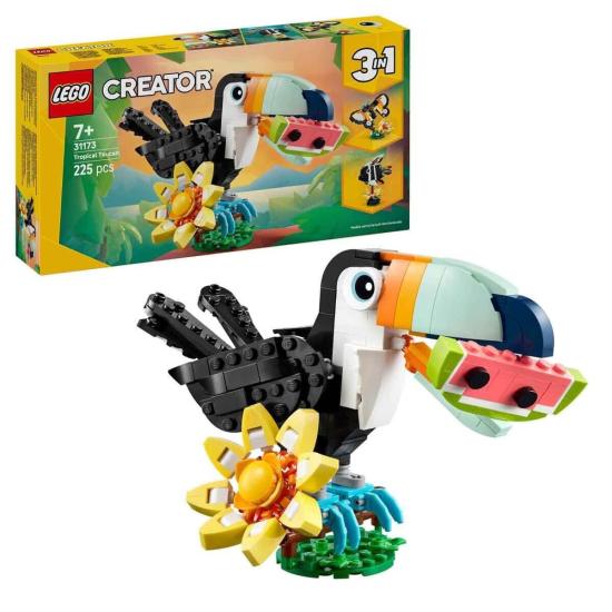31173 Lego Creator 3in1 - Vahşi Hayvanlar:Tropikal Tukan Kuşu 225 parça +7 yaş