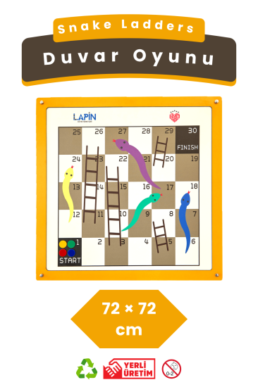 Snake Ladders - Dekoratif Duvar Oyunu, Ofis/Okul Ortak Alanlar için Oyunlar