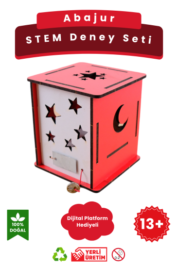 Abajur - Kendin Yap Stem Bilim ve Deney Seti - DIY Montessori Eğitim - Maker Set