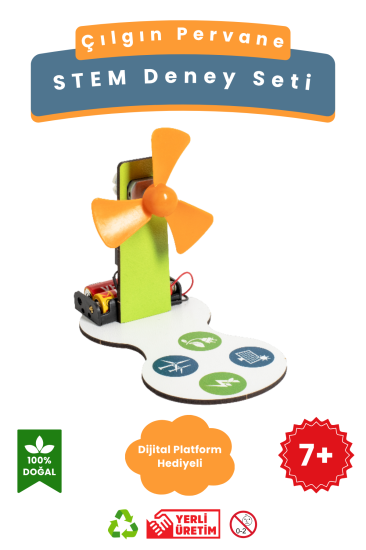 Çılgın Pervane - Kendin Yap Stem Bilim ve Deney Seti - DIY Montessori Eğitim - Maker Set
