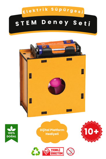 Elektrik Süpürgesi - Kendin Yap Stem Bilim ve Deney Seti - DIY Montessori Eğitim - Maker Set