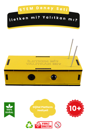 İletken mi Yalıtkan mı? - Kendin Yap Stem Bilim ve Deney Seti - DIY Montessori Eğitim - Maker Set