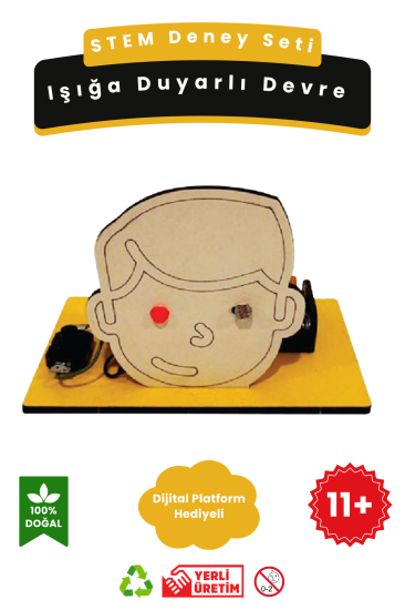 Işığa Duyarlı Devre - Kendin Yap Stem Bilim ve Deney Seti - DIY Montessori Eğitim - Maker Set