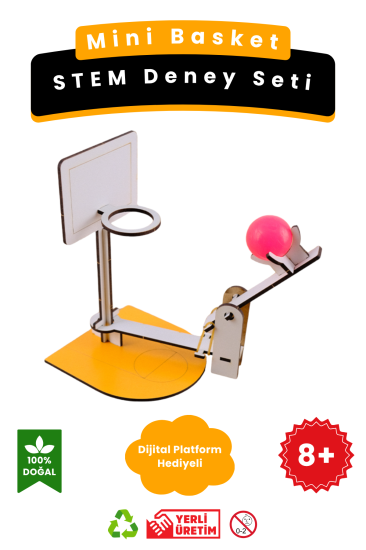 Mini Basket - Kendin Yap Stem Bilim ve Deney Seti - DIY Montessori Eğitim - Maker Set
