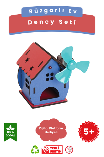 Rüzgarlı Ev – Kendin Yap DIY Deney Bilim Seti