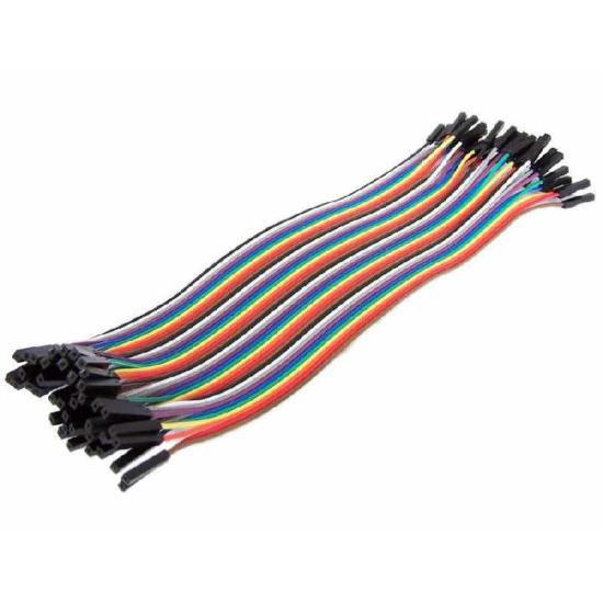 40 Pin 20cm Ayrılabilen Dişi-Dişi F-F Jumper Kablo
