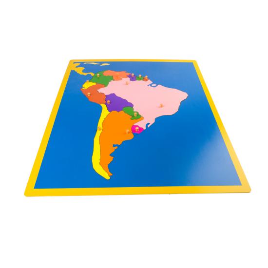 Montessori Güney Amerika Haritası Puzzle