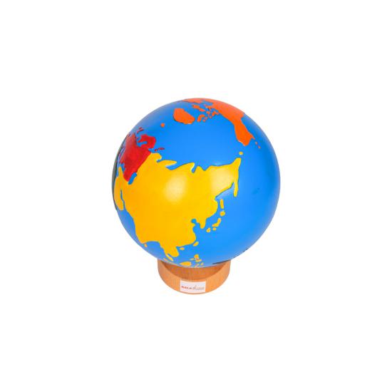 Montessori Renkli Kabartma Dünya Küresi