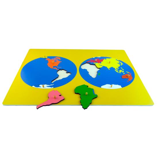 Montessori Dünya Haritası Puzzle