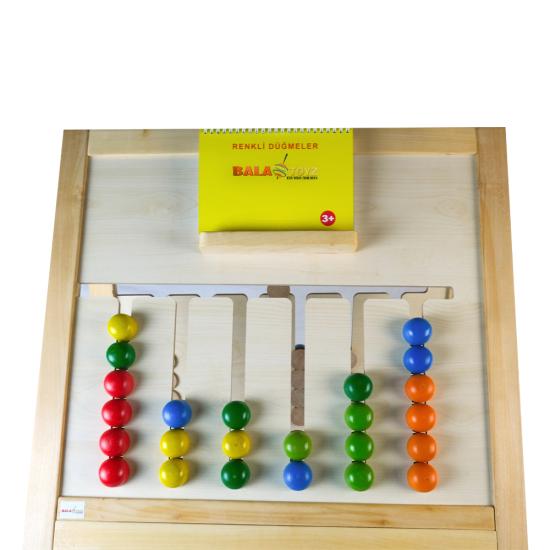 Montessori Renkli Düğmeler