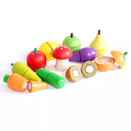 Ahşap Meyve ve Sebze Kesme Seti