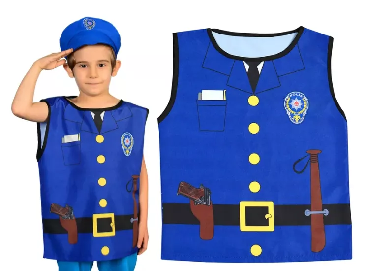 Polis Kostümü (Baskılı)
