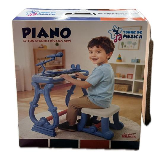 URT033-002 AYAKLI 37 TUŞ PİANO ORG - MAVİ