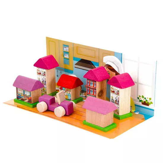 Ahşap - Minyatür Şehir Seti