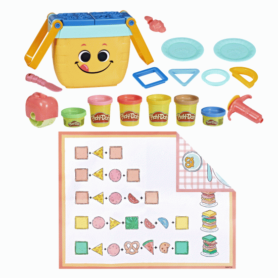 F6916 Play-Doh Piknik Şekilleri Başlangıç Seti +3 yaş