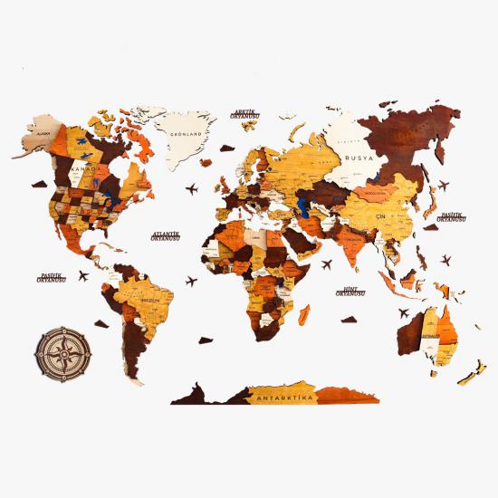 3d Detailed World Maps Puzzle