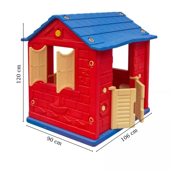 King Ev İki Kapılı oyun evi Kırmızı