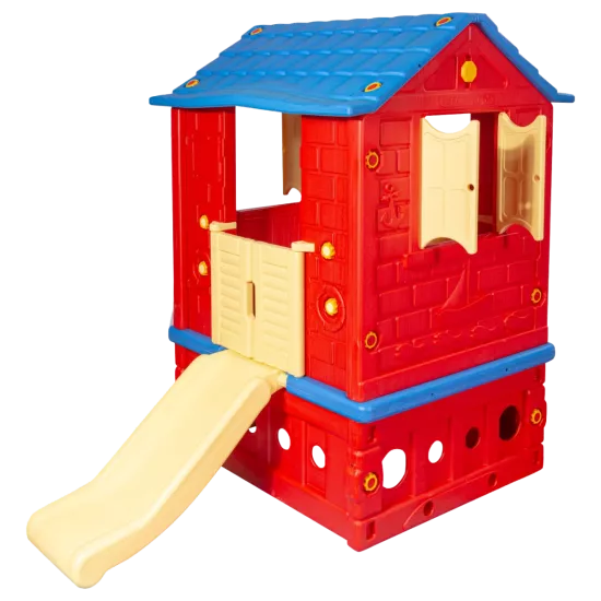 King Ev İki Kapılı Kaydıraklı Kırmızı