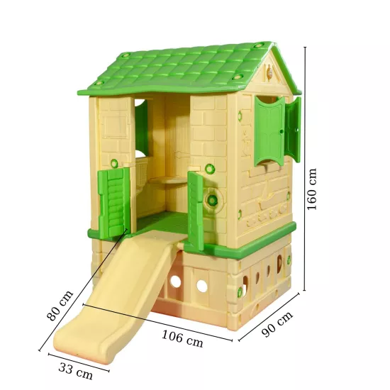 King Ev İki Kapılı Kaydıraklı Kırmızı