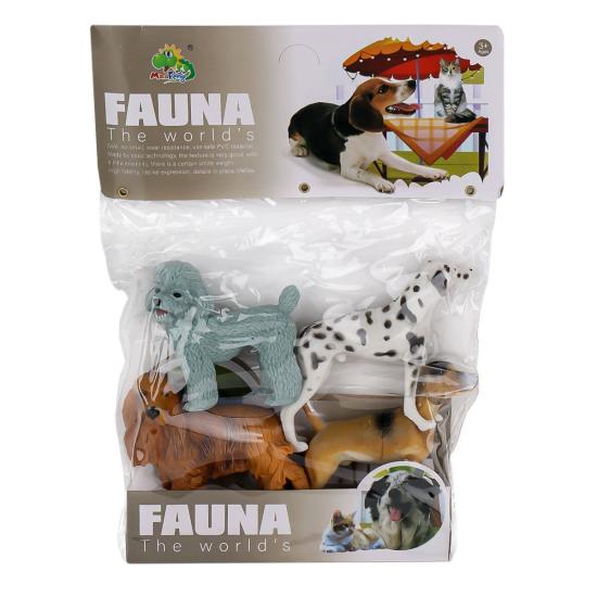 MG7-006A PVC Köpek Hayvan Seti 4’lü -Kidmar Oyuncak