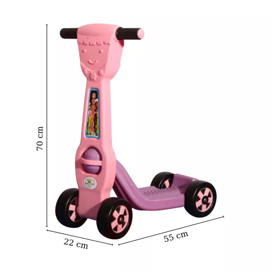 King Scooter 4 Tekerlekli Pembe